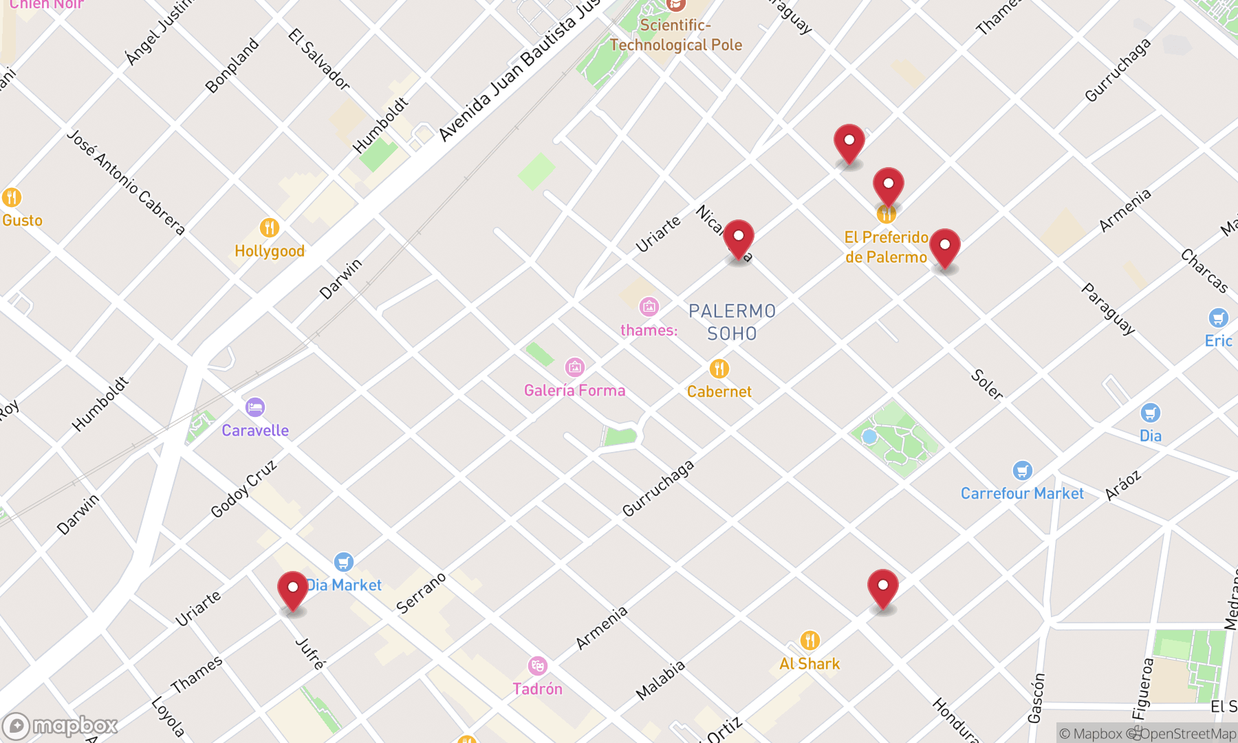 Los imprescindibles, en el mapa